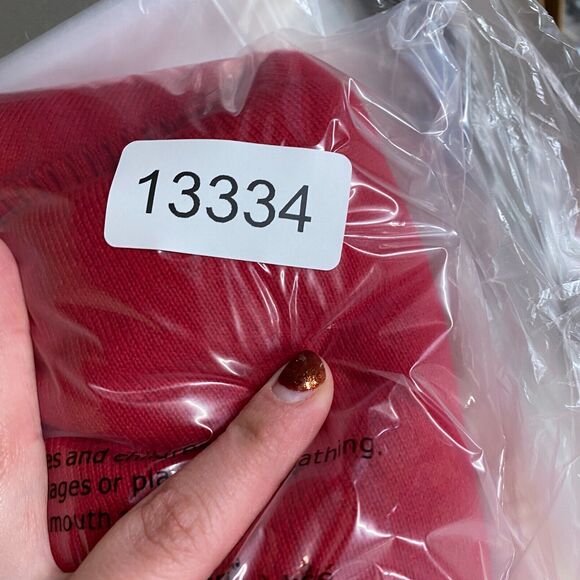 Lands' End Sweater Pullover Men XL Red V-Neck Long Sleeve Knit Cotton Regular - Picture 10 of 10